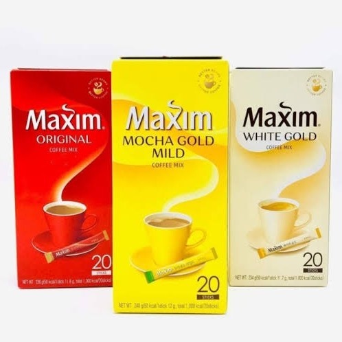 

Kopi Maxim Coffee Mix Korea , Mocha Gold Mild , White Gold -