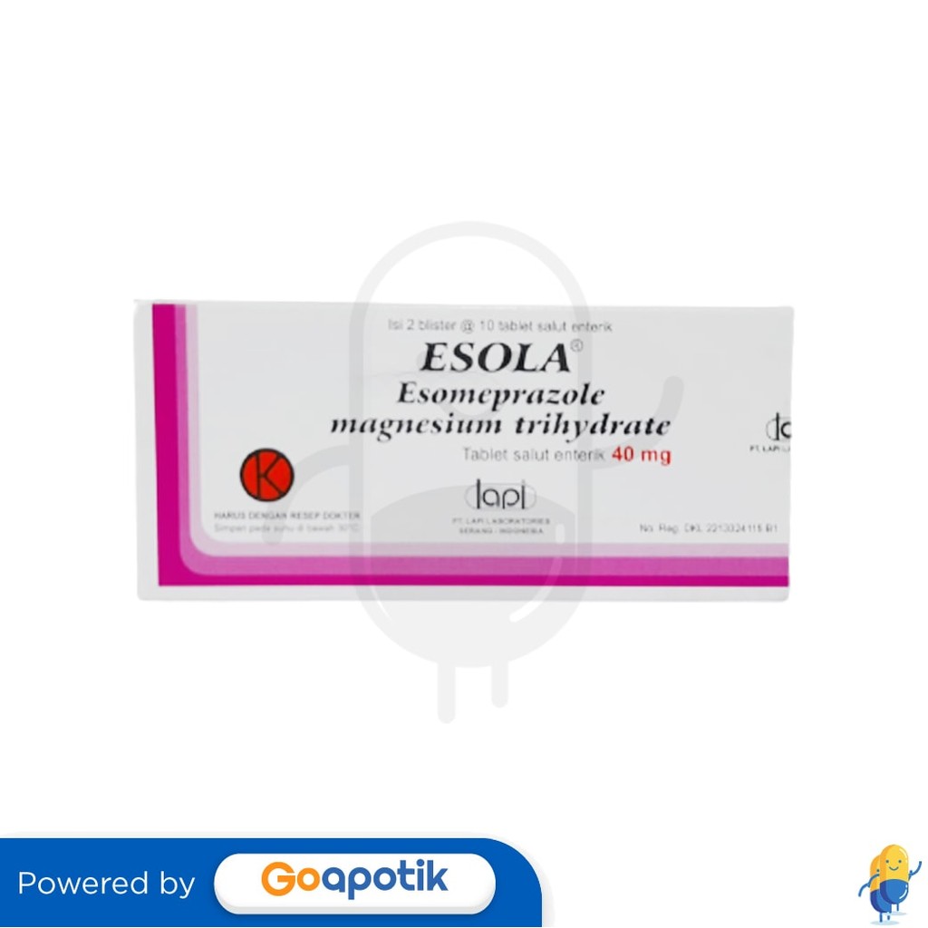 Esola 40 Mg Box 20 Tablet