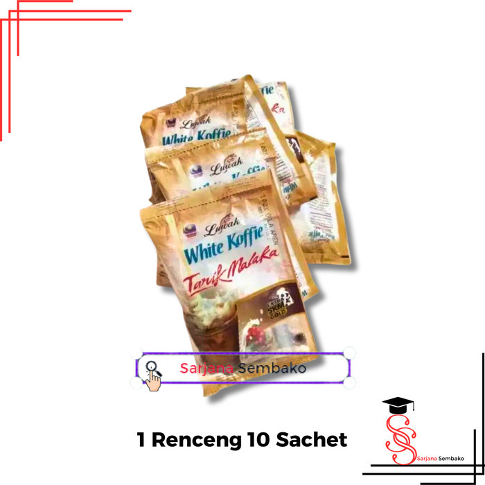

Luwak White Koffie Tarik Malaka Kopi Instan - 1 Renceng 10 Sachet