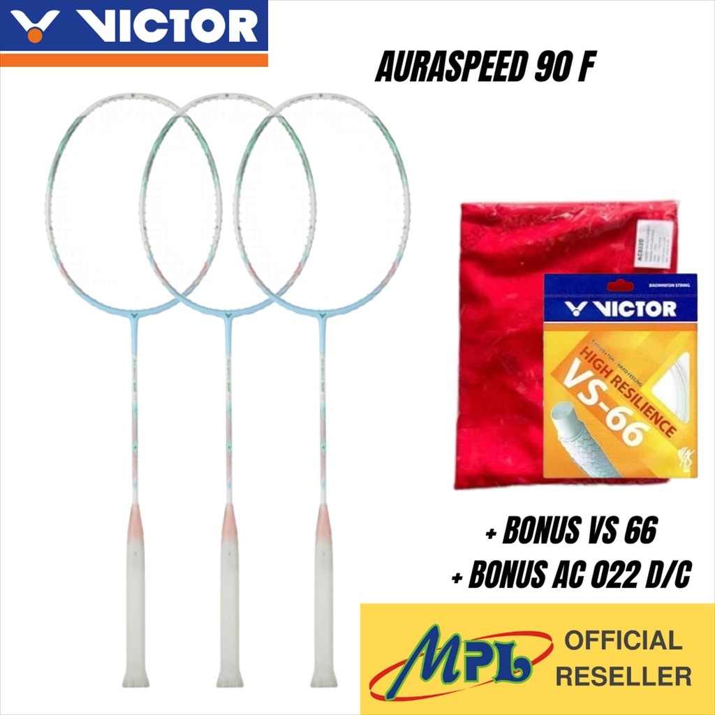 RAKET BADMINTON VICTOR ARS-90 F 4U + 66A/VS-66 + AC 022C