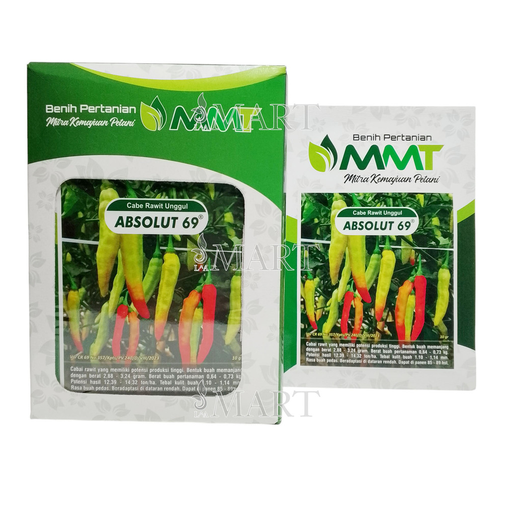 Benih Cabe Cabai Rawit Unggul ABSOLUT 69 Isi 10 gram Benih MMT