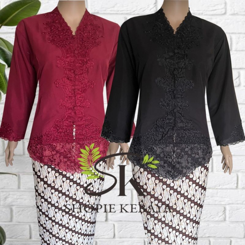 PREMIUM / ATASAN KEBAYA ENCIM BORDIR - KEBAYA ENCIM MODERN - KEBAYA WISUDA - KEBAYA WANITA Dr