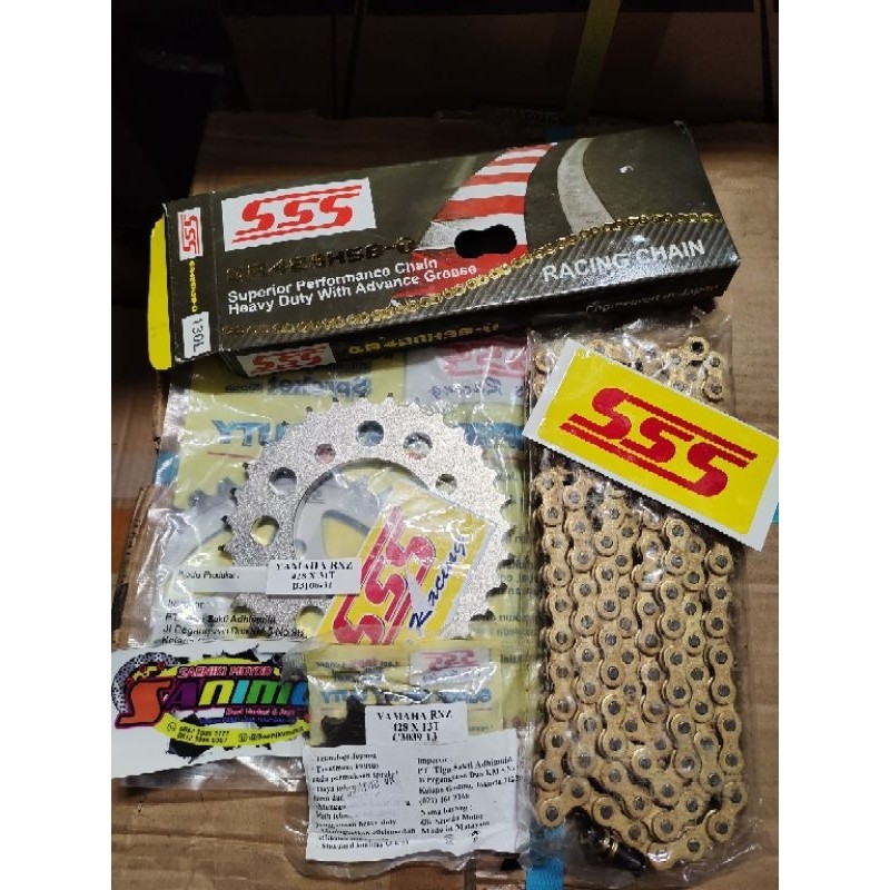TINBACKSHOP Gear Gir 1 Set SSS HSBT TK Racing TDR 428 RXZ Jupiter Z Fiz R Vega MX RX King