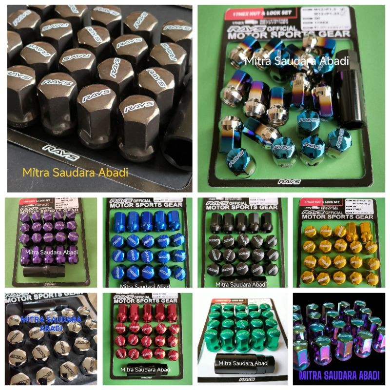 Mur roda mobil mur baut racing rays official