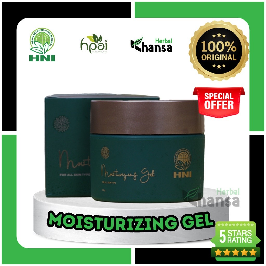 

HERBAL 100% HNI Moisturizing Gel/ pelembab wajah - HNI HPAI ORIGINAL -Khansa.Herbal-