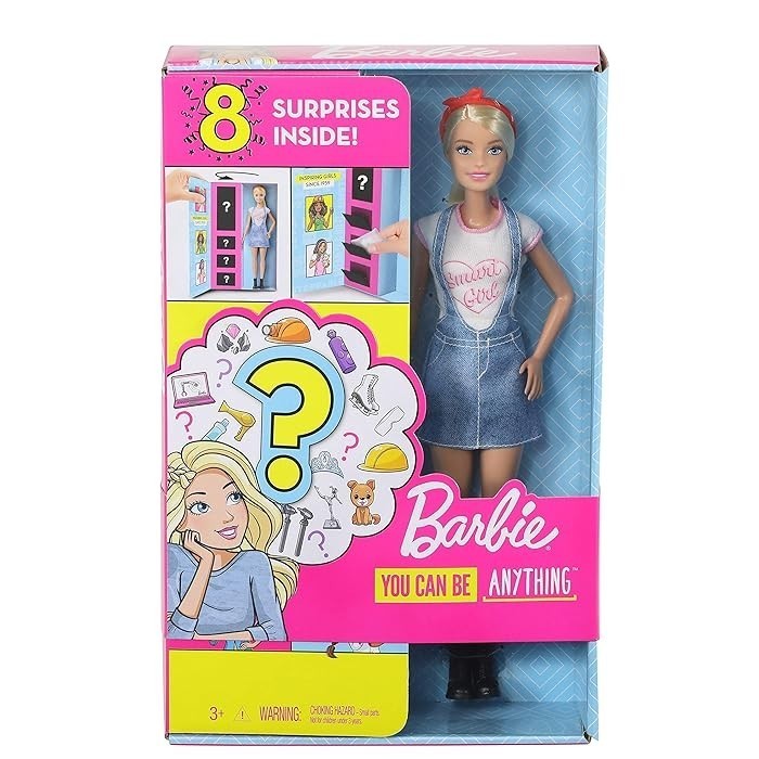 Barbie Doll You Can Be Anything Surprise Doll with 2 Career Looks
