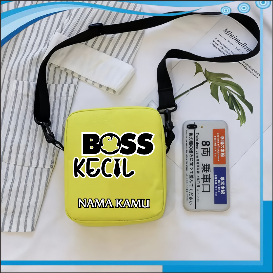 PS Tas Slempang Anak Sekolah Gambar Boss Kecil Untuk Laki-laki dan Perempuan Fashion Kids 17 A5