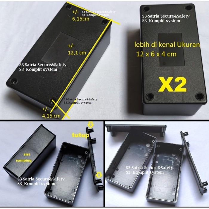 Electronic BOX Projek / BOX HITAM X2 / Casing Driver