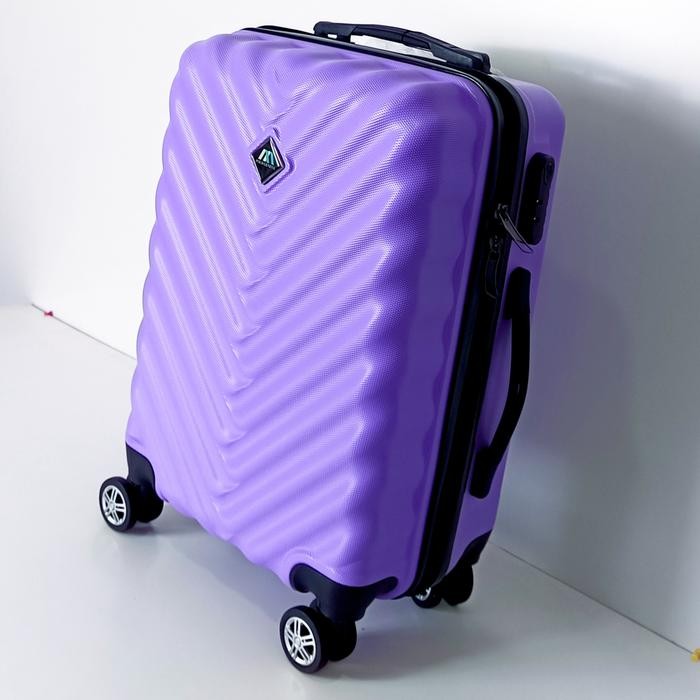 SALE - koper 20 inch koper fiber pria nita  koper size kabin cabin koper murah - Ungu Muda, 20 inch