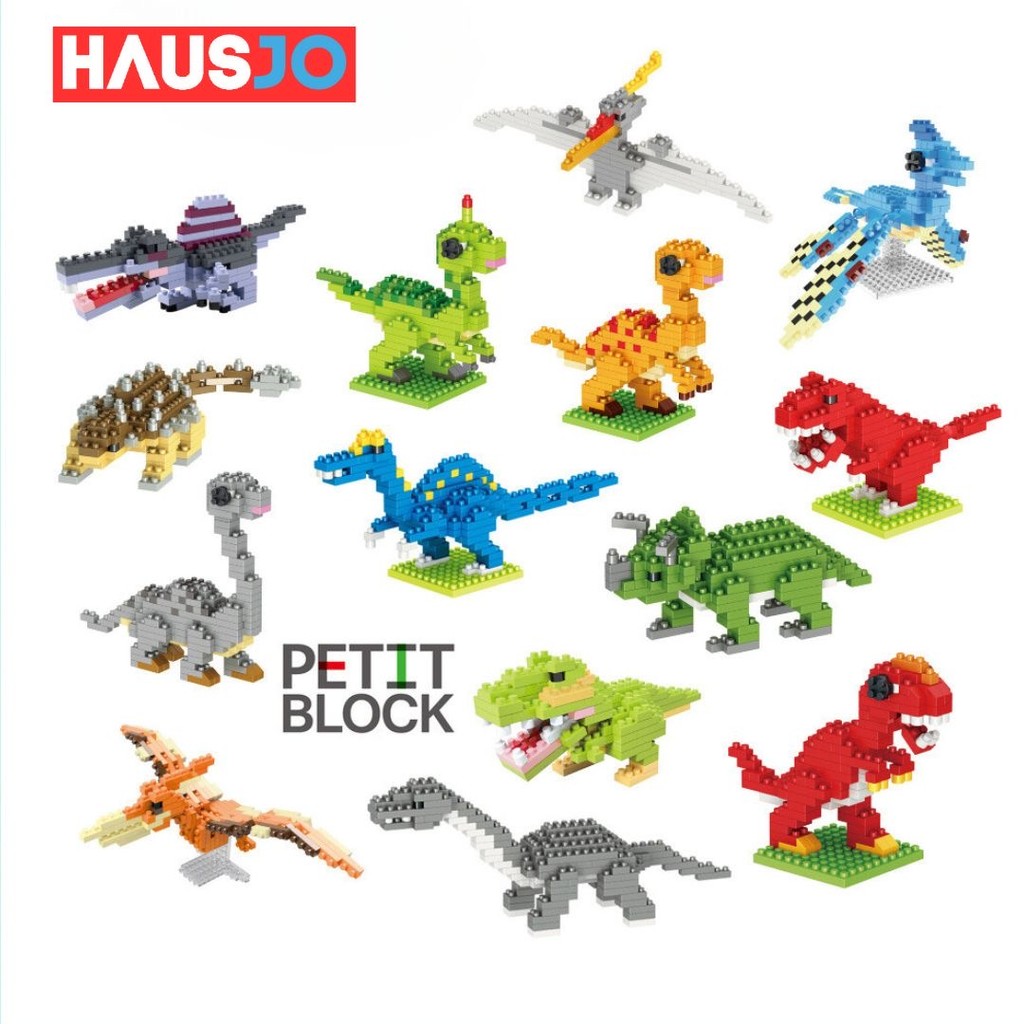 Jike Petit Block Mini Building Block Dinosaurs Series