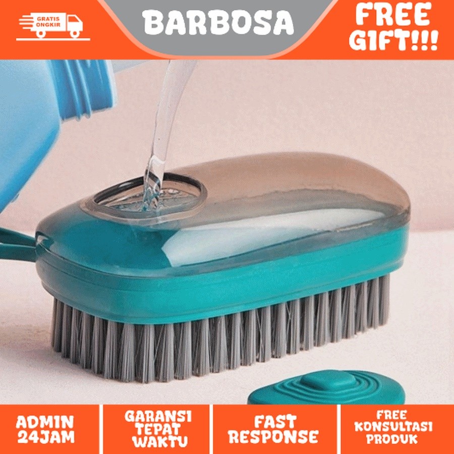 Sikat Serbaguna | Sikat Cuci Baju | Sikat Pakaian Isi Sabun | Sikat Dispenser Sabun Otomatis
