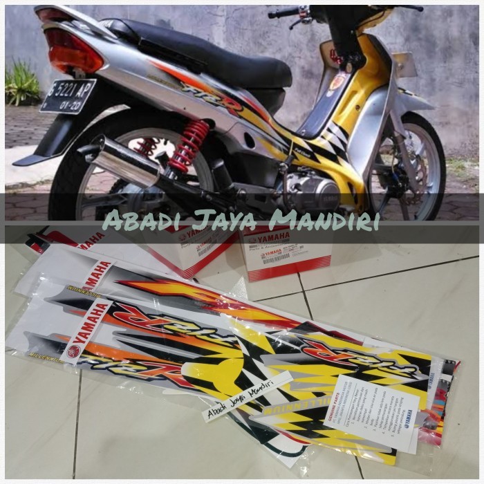 Striping Stiker Lis Yamaha Fizr F1zr millenium kuning 2000 Asli Yamaha
