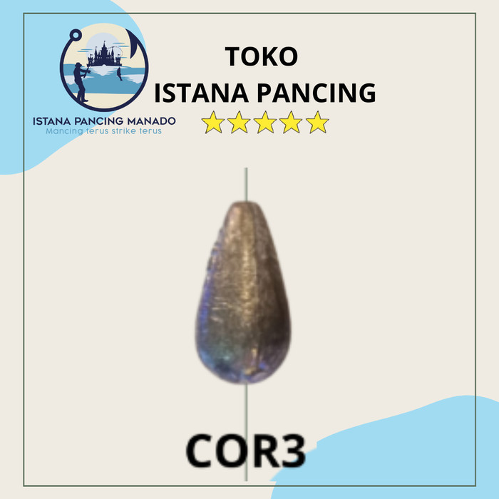 TIMAH Cor3 - 61gr/ PEMBERAT UMPAN PANCING