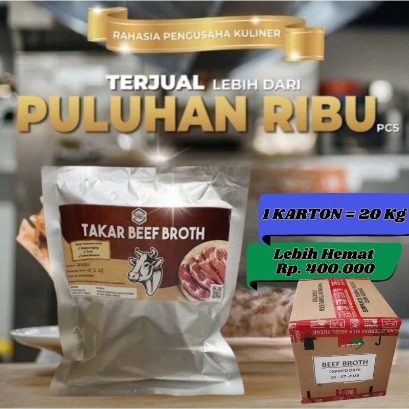 

[1Kg] Beef Broth | Beefbroth | Beef Brooth | Beefbrooth (Booster Rasa dan Aroma Sapi)