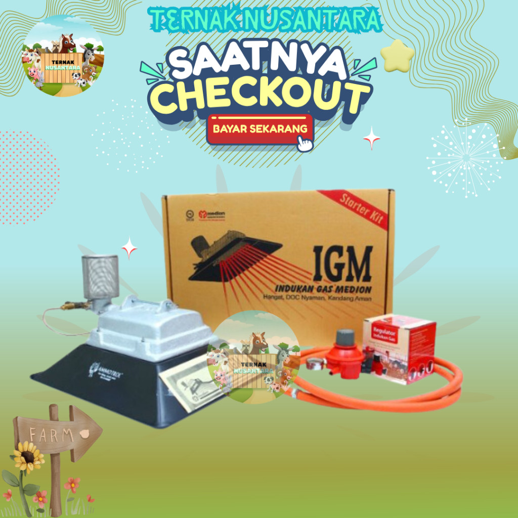 IGM STARTER KIT INDUKAN GAS BY MEDION - Pemanas Penghangat Ayam Dan DOC