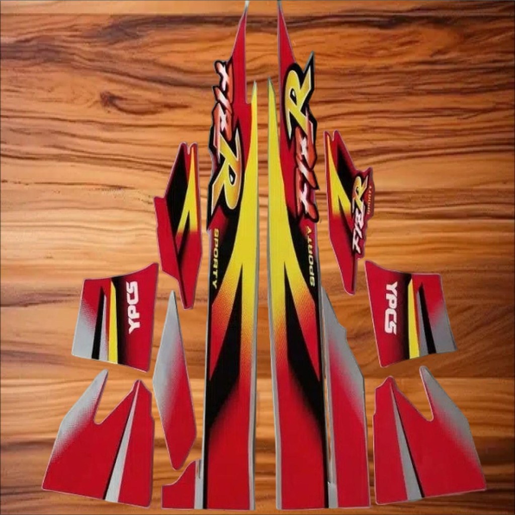 Striping sticker lis body yamaha f1zr fizr fiz r 1999 2000 limited edition merah silver