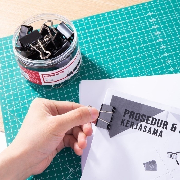 

DELI046 Klip Binder / Binder Clip - Hitam&Black 24/Tube 32mm E8563A Y1685