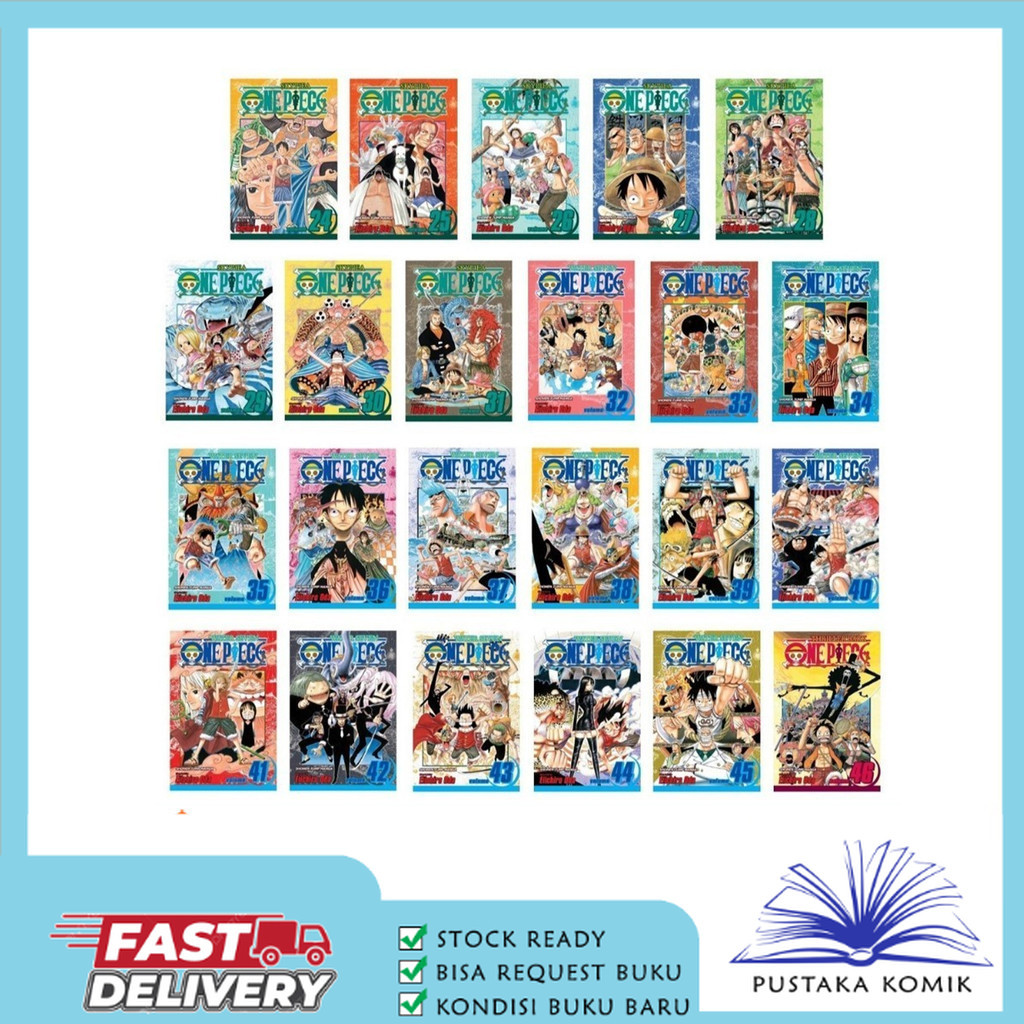 One piece manga, Vol. 1-100 (English)