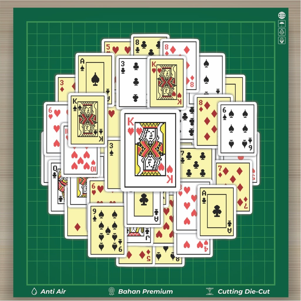 

HOT 50 PCS STIKER Stiker Kartu Poker V12 Stiker Fashion Cars Decal Dingin Kartu Album Custom Vinyl Anti Air- Sticker Aesthetic Buku Journal Koper Casing HP Tablet Laptop Helm Motor Botol Minum