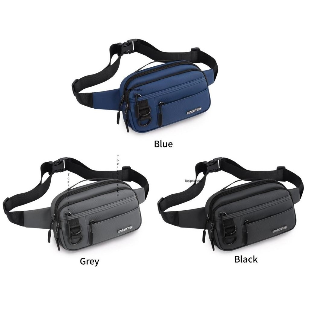 Tas Waitsbag Import Tas Salempang Pria Waistbag Pria Waterproof
