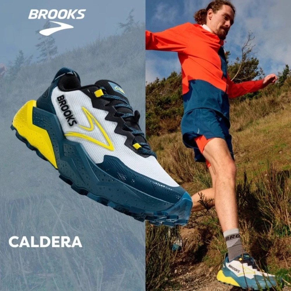 Brooks Men’s Casual Sneakers Caldera 8 Ultra Trail Running Shoes Breathable Cushioned Long-term Trai