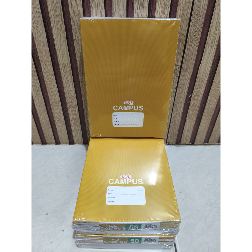 

New Buku Tulis Campus Craft Cover Sampul SKOLA By SIDU 50 Lembar (1 Pack isi 10 Buku)Premium