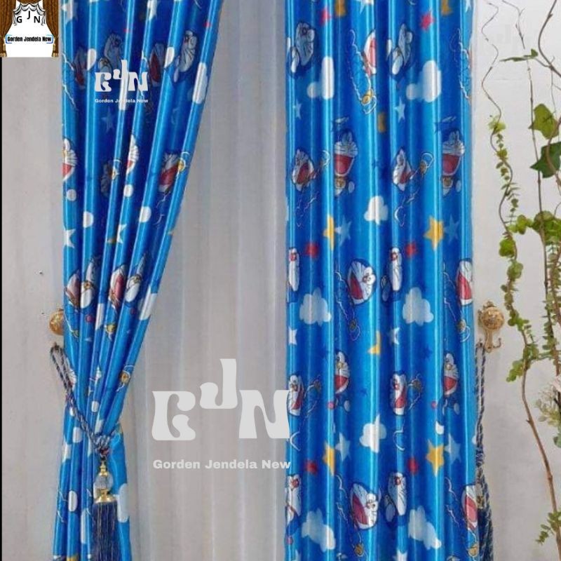 GORDEN DORAEMON BLACKOUT TEBAL GORDEN MOTIF DORAEMON | GORDEN PINTU | GORDEN JENDELA | HORDENG DORAE
