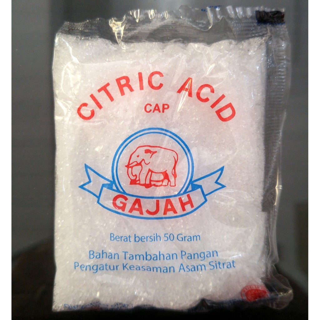 

✨ TOMOTOSTORE ✨ CAP GAJAH Citric Acid / Citrun 50 gr