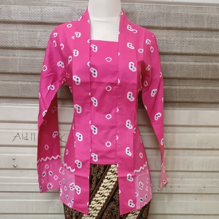 

✨LARIS✨ -atasan kebaya jumputan kutubaru/kebaya wanita - Maron, S