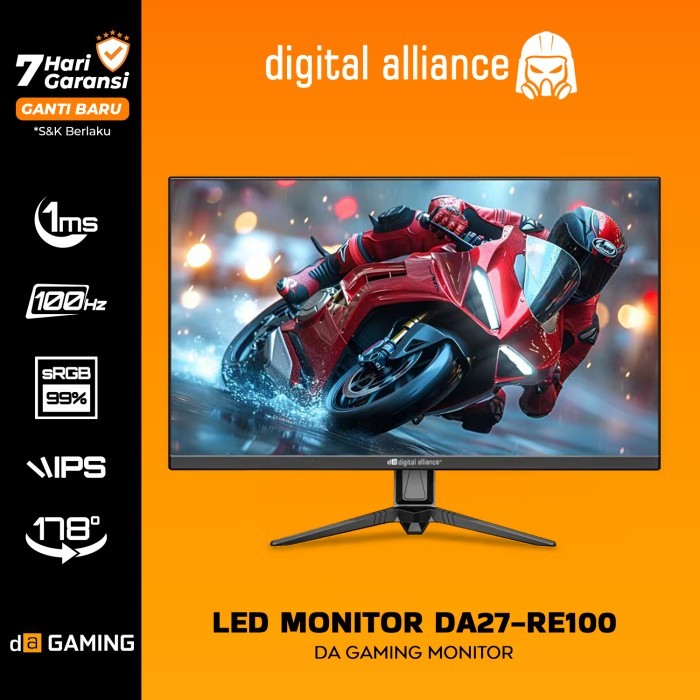 Monitor LED Digital Alliance 27" 100Hz IPS 1ms 99% SRGB
