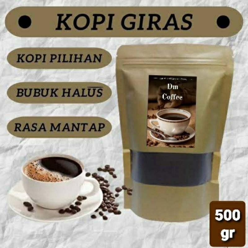 

Kopi Bubuk Giras Kemasan 500gr Premium Rasa Nikmat | Kopi Giras Original