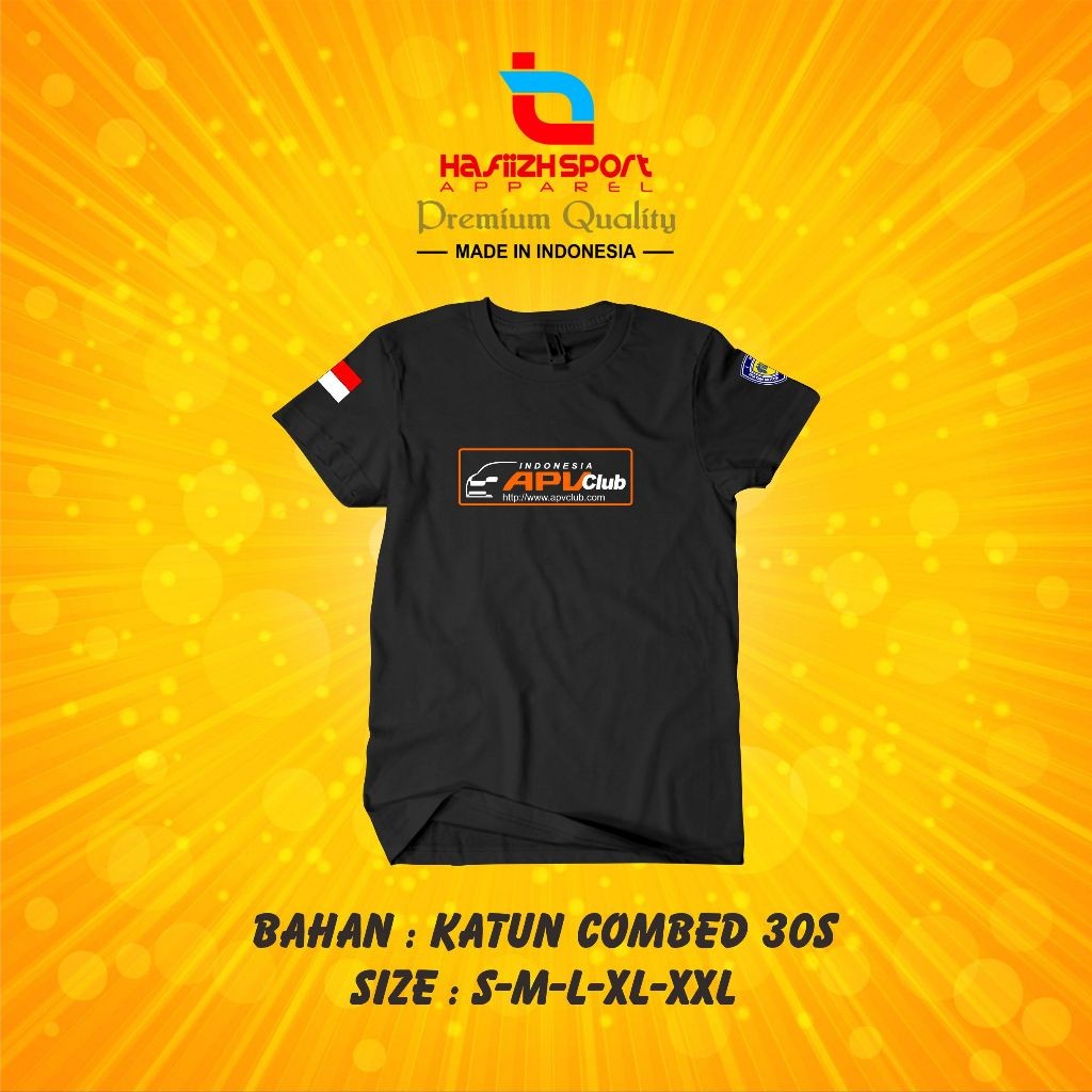 KAOS BAJU MOBIL SUZUKI APV CLUB INDONESIA IMI BAHAN PREMIUM