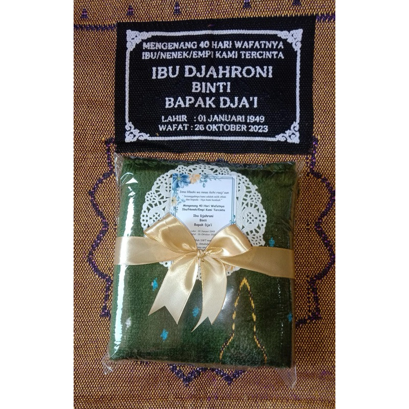 SAJADAH BLUDRU DEWASA SABLON NAMA TAHLIL