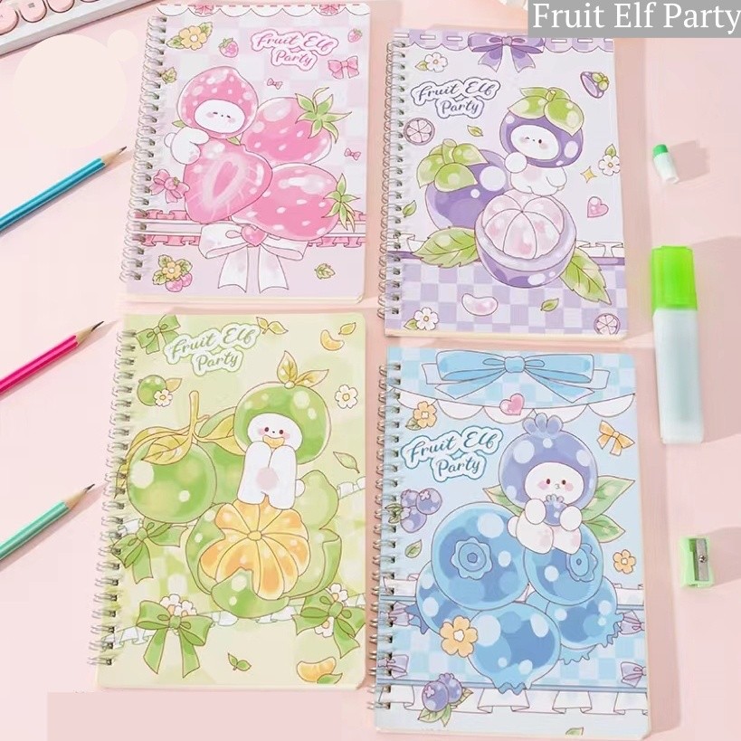

Buku Tulis Ring A5 /Notebook A5/Buku Tulis Sekolah isi 60 lembar Motif Baru - OS0302