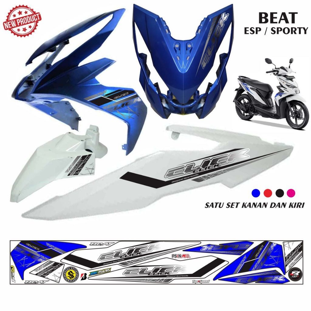 STRIPING MOTOR BEAT ESP STIKER MOTOR BEAT SPORTI 2017 LIS SIMPLE