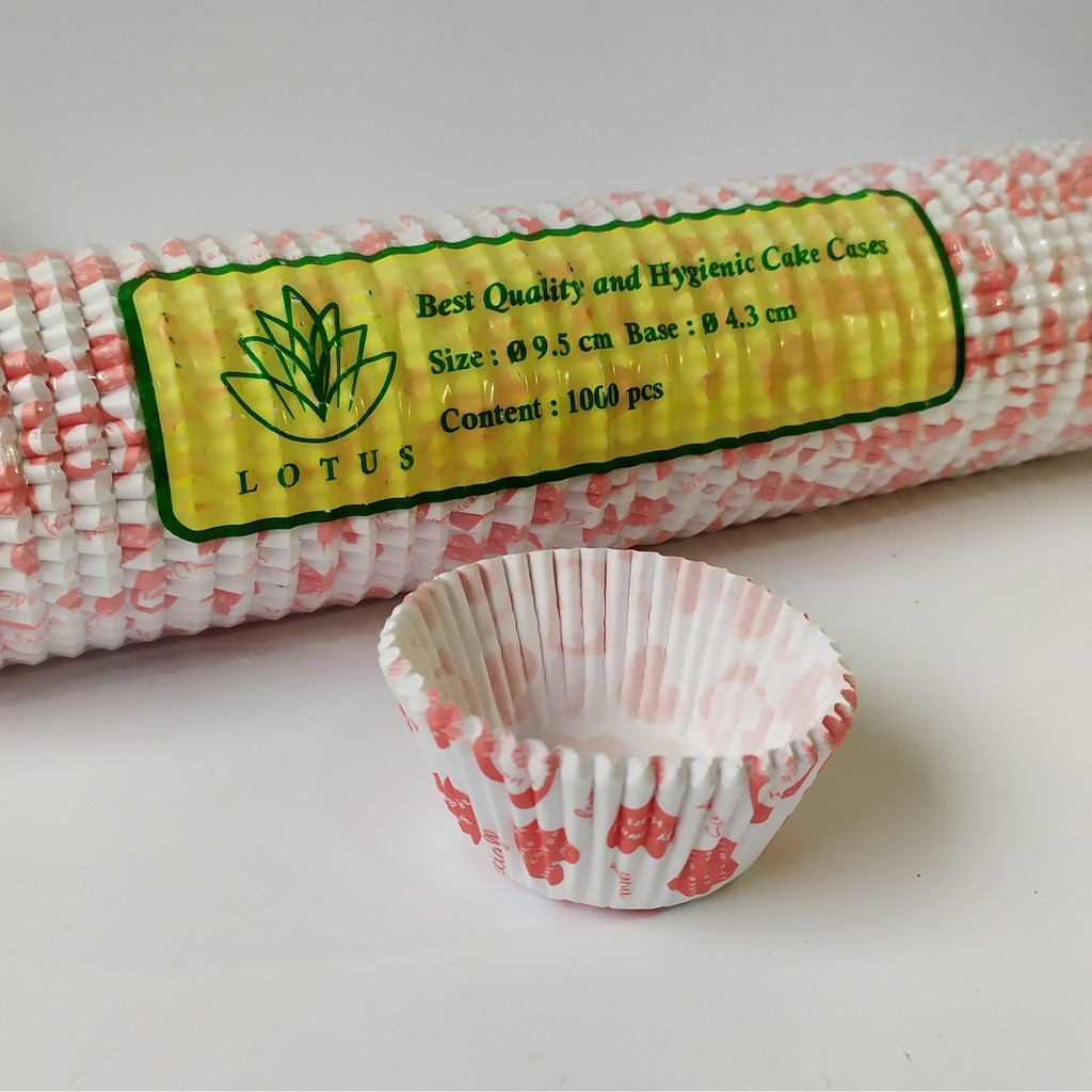 

Paper Cup Case Lotus / Kertas Kue Flora Size 9.5 cm isi 1000Pcs