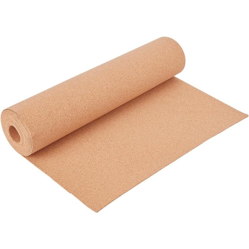 

11.4ftx15.7inch Cork Roll Sandy Brown Cork Sheet Bulletin Board Background Cork Board for Kitchen Hot Pads Wall Decorations