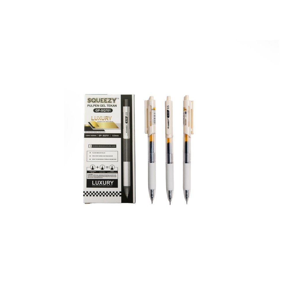 

Pulpen Gel Murah Squeezy Luxury GP-SQ701