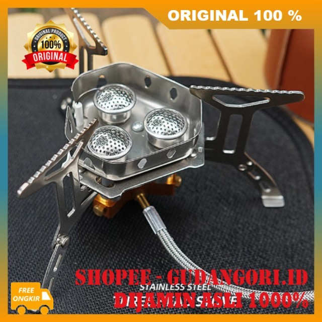 Gas Burner Kompor Gas Lipat Portable Camping Kompor Camping Mini Kompor Gunung Portable Kompor Lipat