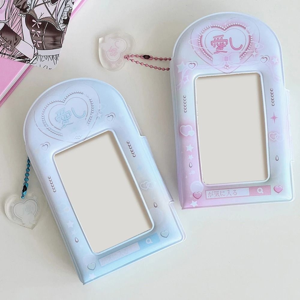 

1Pcs 3 Inch Photo Album 32 Pockets Cartoon Photo Protective Display Hollow Cute Idol Card Collect Book Classic Photo Card Holder