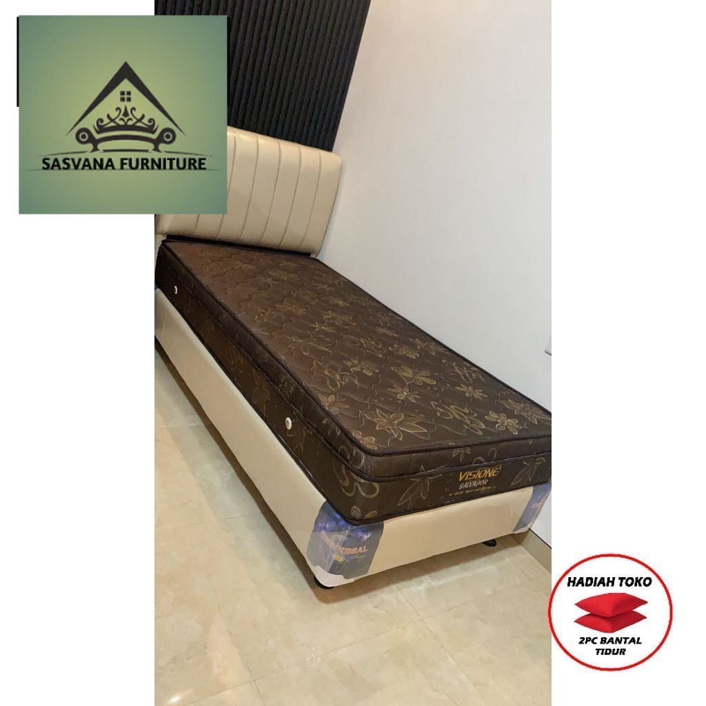 (FREE BANTAL TIDUR) Springbed set ukuran 120/140/160/180 minimalis elegant matras springbed divan mi