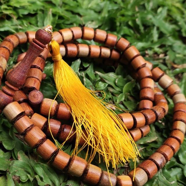 MAKRIFATBUSINESS Tasbih Kayu SECANG BRAHMA 99 Biji 8 mm