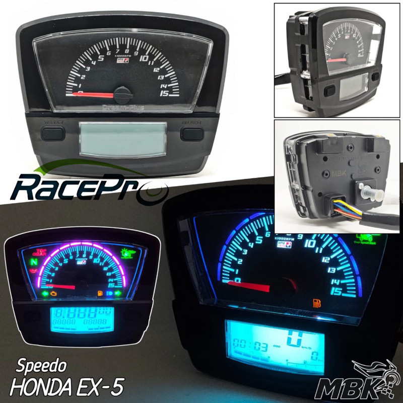 Speedometer Spidometer Odometer Digital LED Honda Astrea Prima / Star / EX5 High Quality
