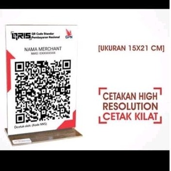 AV Akrilik QRis A5 Termurah Batam