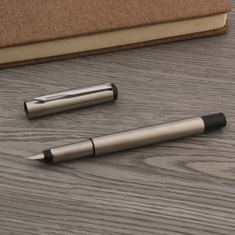 

Luxury Classic 07 Stainless Steel Fountain Pen Arrow Business Office School Supplies Ink Pens New