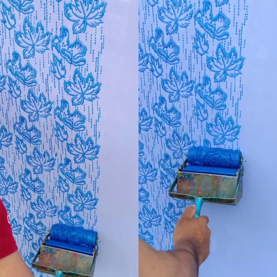 

Wall Decoration Paint Roller 5" Rubber Brush Tools Roll For Wallpapering Room House Wallpaper Modern Decor Painting Machine