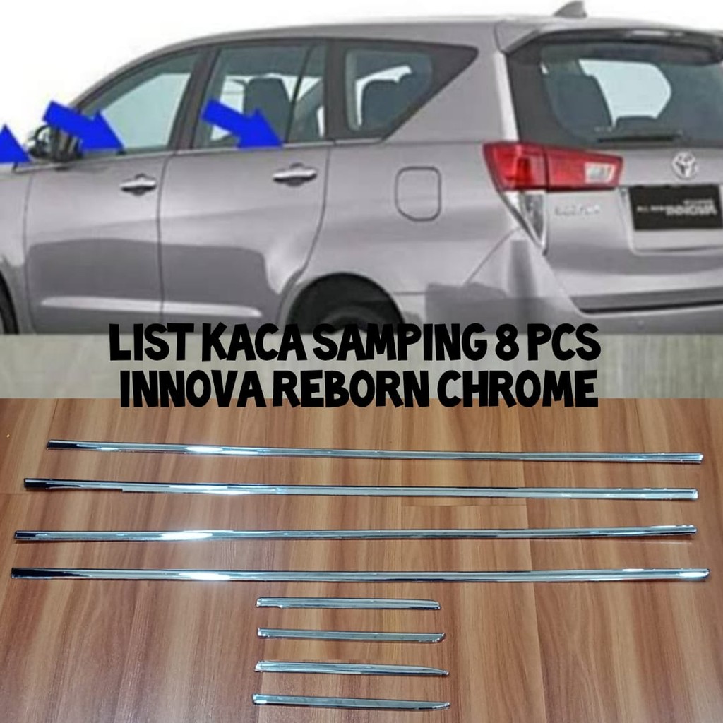 lis kaca samping innova reborn full 8 pcs