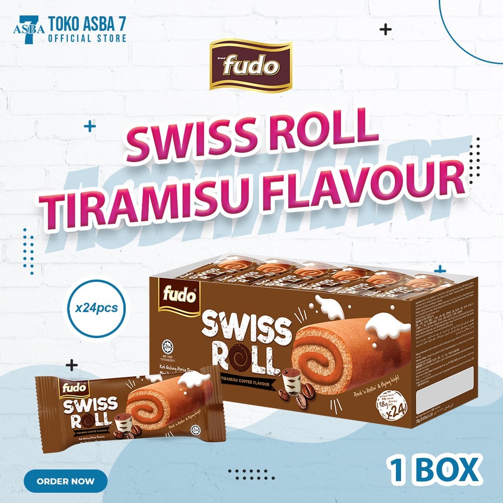 

FUDO SWISS ROLL TRIMISU 18GX24