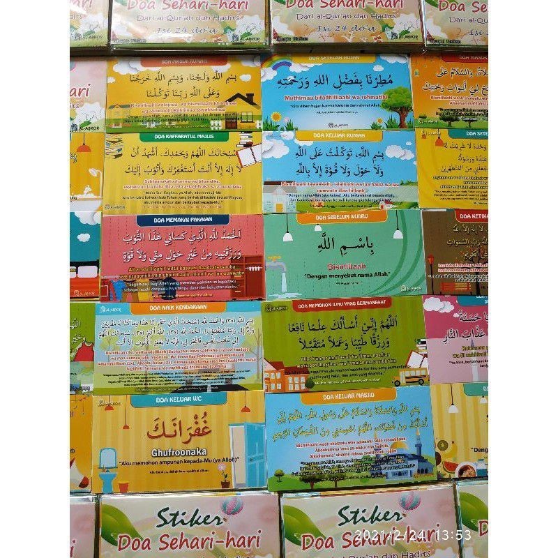 

(UMI)Stiker Doa Lengkap 24 Stiker Mainan Anak Edukasi Anak