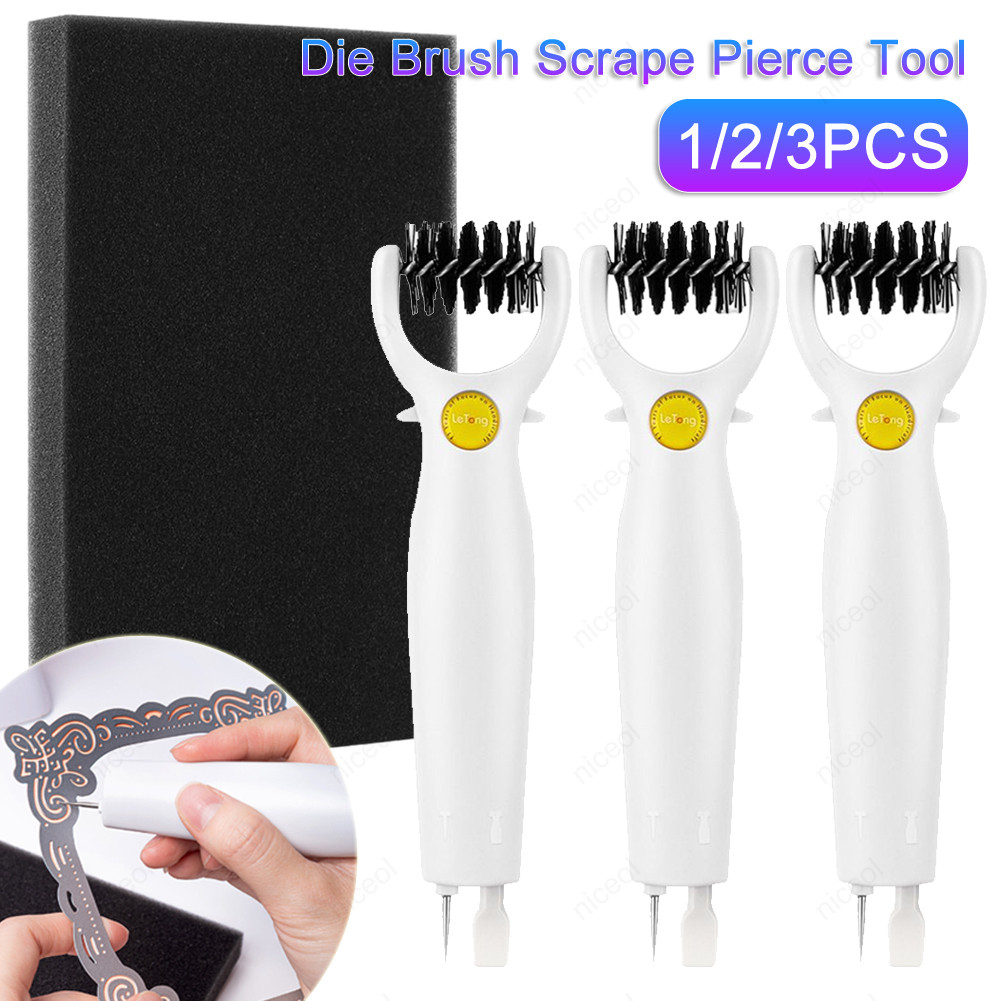 

Die Brush Scrape Pierce Tool Multipurpose Die Mold Brush Must-have Removing Excess Paper Equipment for Scrapbooking Card Making